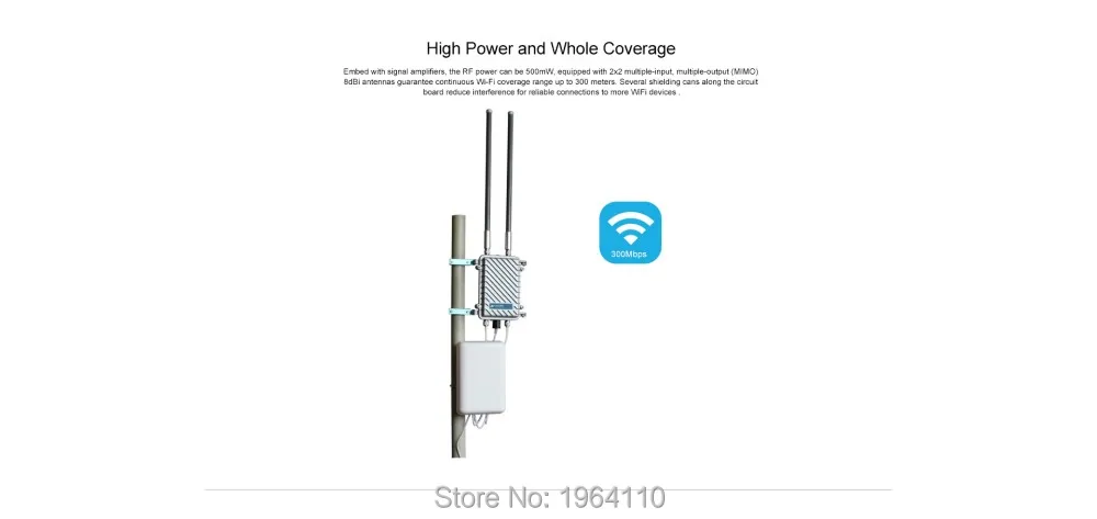 4G FDD LTE Outdoor Wireless CPE Router with POE & Up to 300Mbps Wireless Speed & IP67 Waterproof & Multiple MIMO Antenna Options_F8
