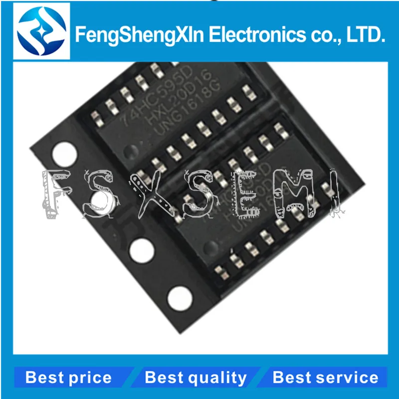 100 шт./лот Новый 74HC595D SN74HC595D 74HC595 SOP-16 IC | Электронные компоненты и принадлежности