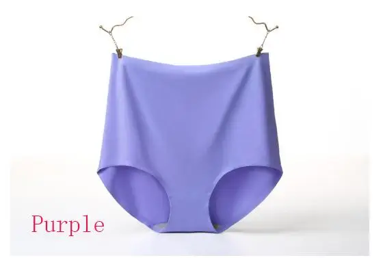 

KJ307 Women's Panties Ice Silk Intimates 3D High Waist Underpants Sexy Lingerie seamless underwear big size briefs for women