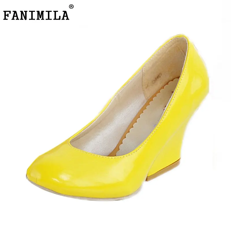 

Women Square High Heels Shoes Woman Fasion Round Toe Patent Leather Pumps Ladies Dress Pumps Heeled Footwear Size 34-45