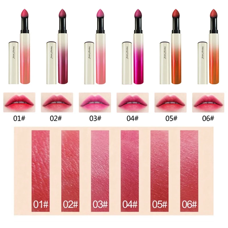 Makeup Lip Tint Matte Lipstick Silky Air Cushion Powder Lip Stick Long-Lasting Lip Gloss Smooth Makeup Lip Tint Matte Lipstick Silky Air Cushion Powder Lip Stick Long-Lasting Lip Gloss Smooth