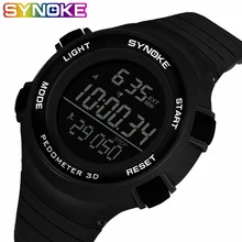 SYNOKE, Брендовые мужские часы, светодиодный, цифровые часы, мужские наручные часы, черный, с будильником, 50 м, водонепроницаемые, спортивные часы для мужчин, Relogio Masculino