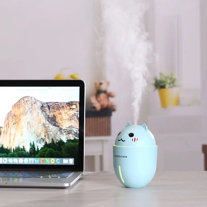 

320ML 3 in 1 Multi-Function Cute Pet Air Humidifier With LED Night Light And Mini Fan