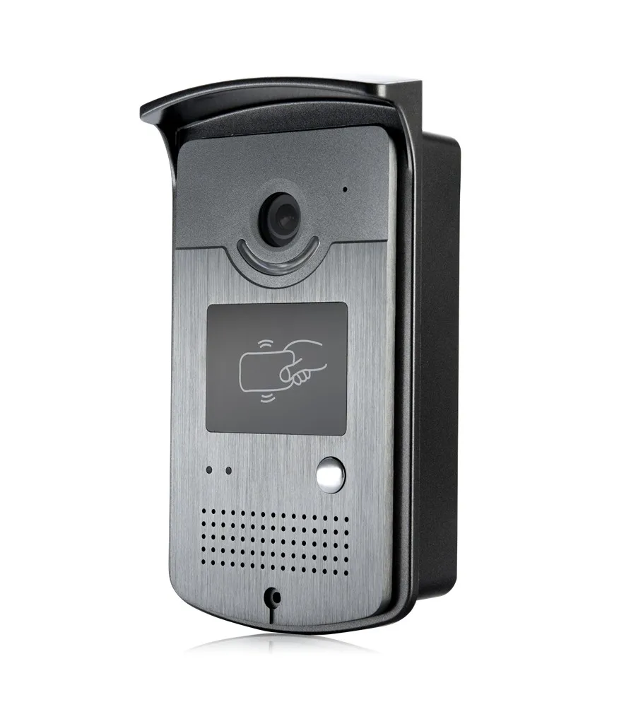 Yobangsecurity 7 дюймов двери просмотра видео Дверные звонки охранных Камера Мониторы домофон Системы домофонов комплект с RFID брелков