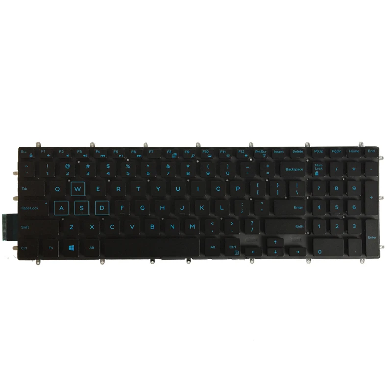 Teclado Retroiluminado dos Eua para Dell g3 15 3579 3779 g5 15 5587 g7 15 7588 P75f Inglês Preto Novo - Imagem 6