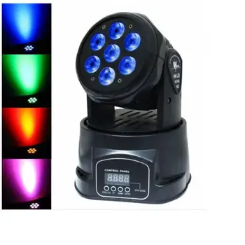 

4PCS/LOT Hot spot 7*10w led disco dmx control stage led mini moving head light for sale