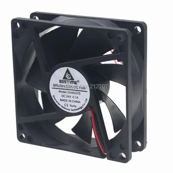 

Gdstime 80x80x25mm 8025 8cm 24V 2 Pin Computer Brushless DC Cooler Cooling Fans