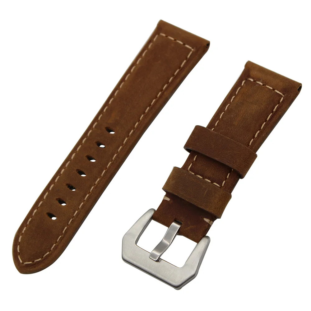 Ремешок из натуральной кожи для часов 22 мм 24 мм|leather watch band|genuine leather bandwatch band |