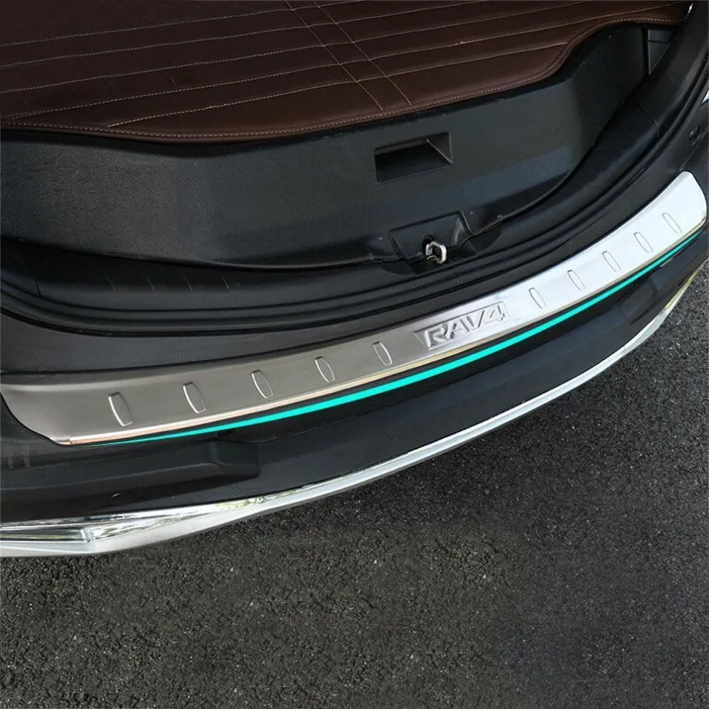 

For 2013-2016 Toyota RAV4 Stainless Steel Rear Bumper Protector Sill Plate Cover