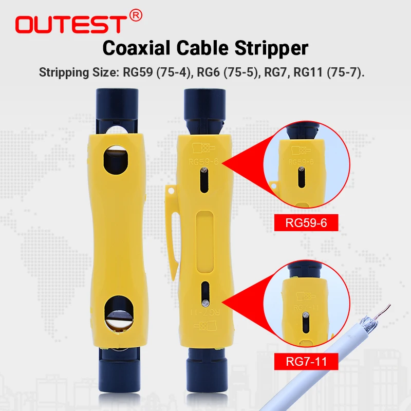 Инструмент для зачистки коаксиального кабеля инструмент для зачистки провода резак коаксиальный канцелярский резак для RG59 RG6 RG7 RG11 плоскогубцы коаксиальный кабель, высокое качество