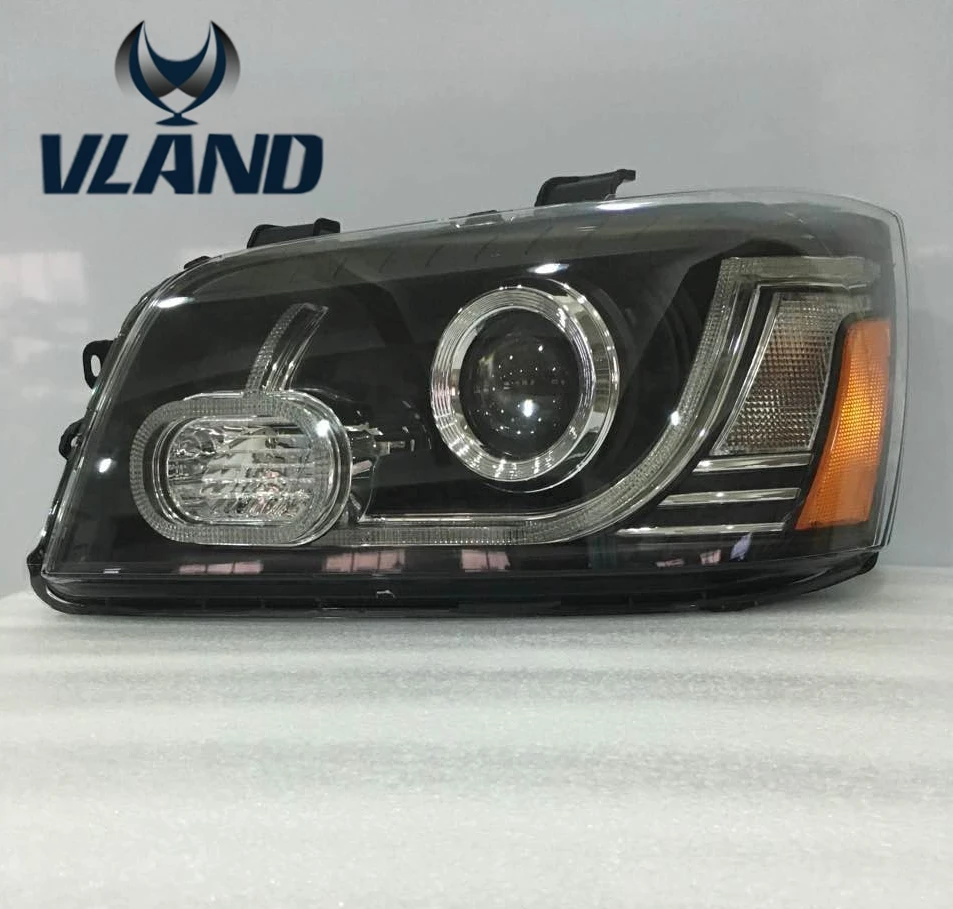 Free shipping Vland factory  For Highlander kluger LED Headlight waterproof 2000 2007 car styling headlamp