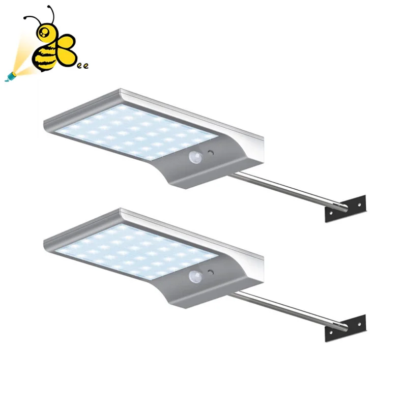 Новинка 450LM 36 LED Солнечная энергия уличный свет PIR датчик движения лампы садовая