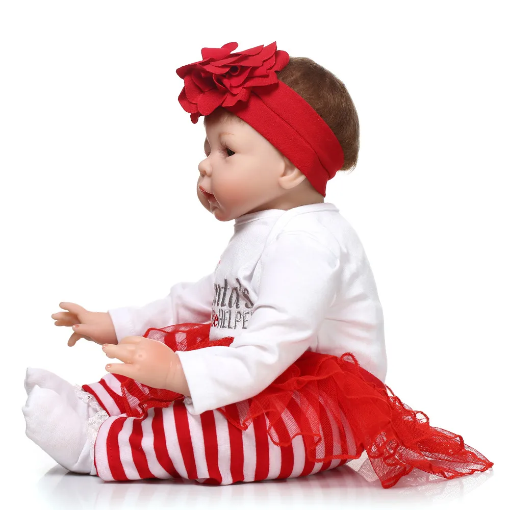 55 см новые силиконовые Reborn Baby Doll Игрушечные лошадки для Обувь для девочек реалистичные ручной работы для новорожденных Главная кукла