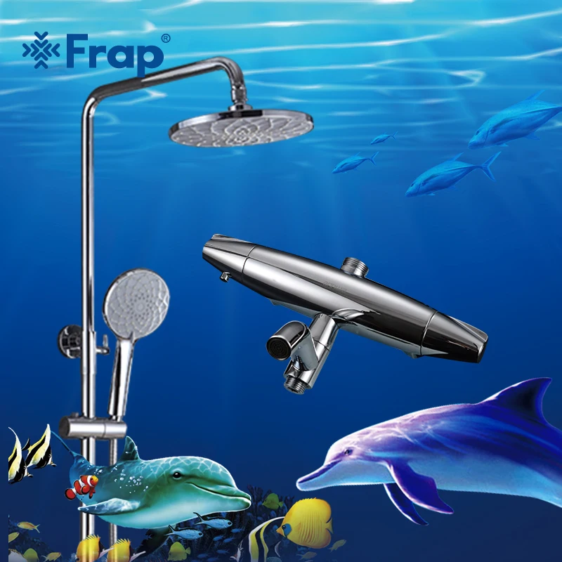 

Frap 2018 new Thermostatic shower faucet system Mixing Valve Thermostatic Faucets Shower set Bathroom Combination Water Mixer
