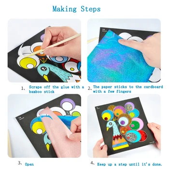 

Children's Handmade DIY Making Toys Magical Magic Art Stickers Painting Kindergarten Creative Stickers For Children's Gift GF107