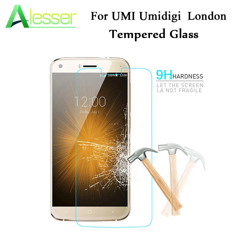 

Alesser For UMI Umidigi London Tempered Glass Film Screen Protector Anti-shatter Film Replacement Smart Mobile Phone Accessories