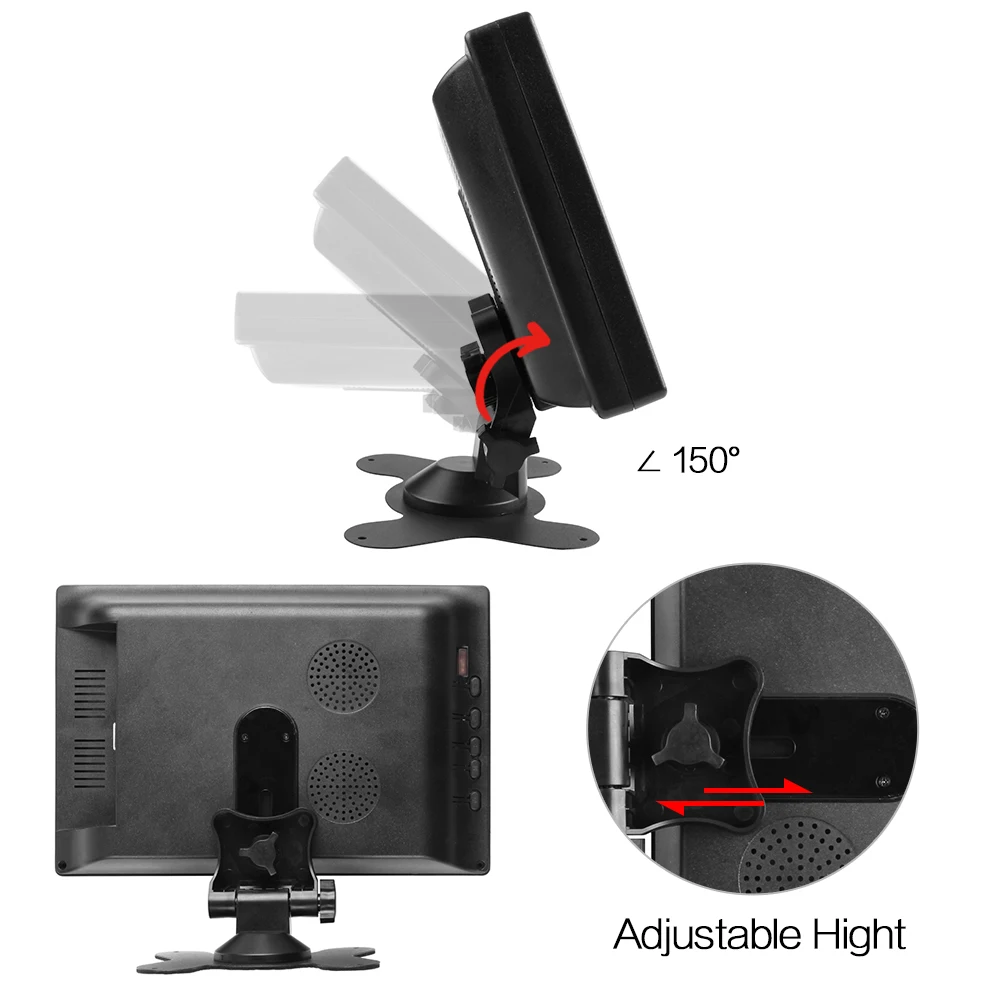 SRJTEK " HD lcd 1024*600 Мини компьютер ТВ дисплей сенсорный экран HDMI ЖК-монитор драйвер платы HDMI VGA Аудио чехол