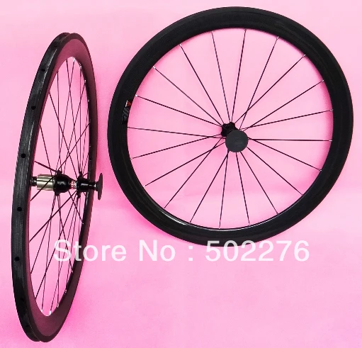 

Tubular Wheelset 50mm - Full Carbon Road Bike700C wheel set Rims ( F : 20H / R : 24H )