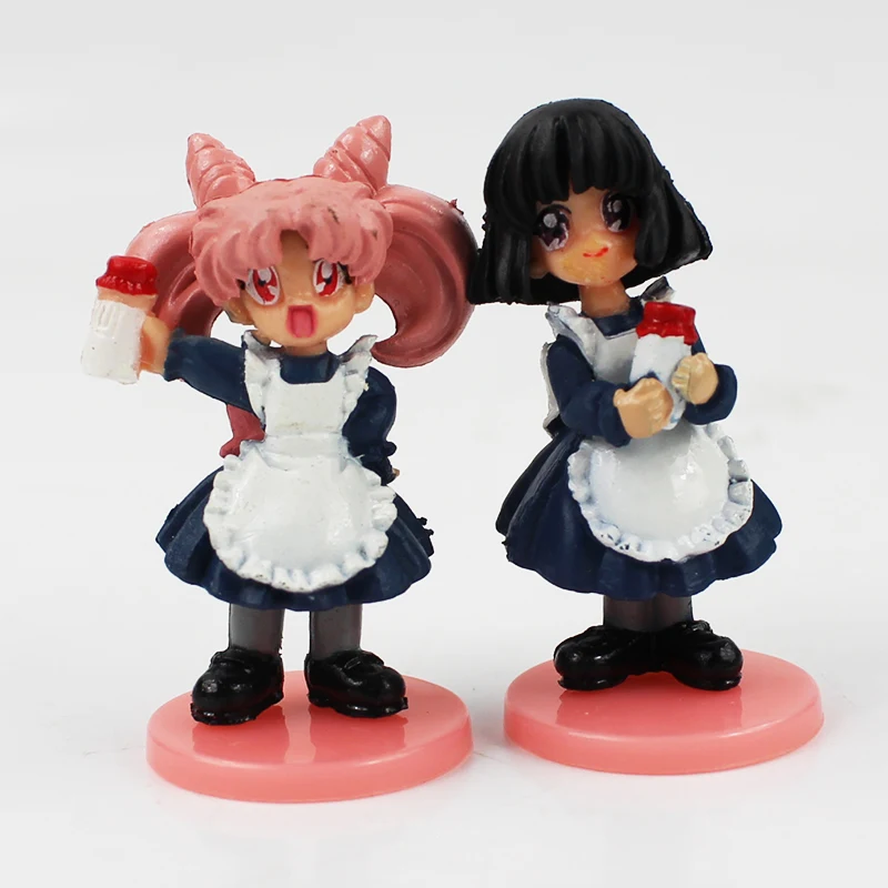 7 шт./лот Сейлор Мун фигурки Chibimoon Mercury Детские коллекционные модели