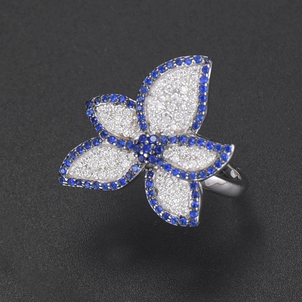 

missvikki 3 Colors Maple leaf rings for Women Brincos Fine Jewelry Bijoux Bridal Wedding Engagement Fashion Accessories Full CZ