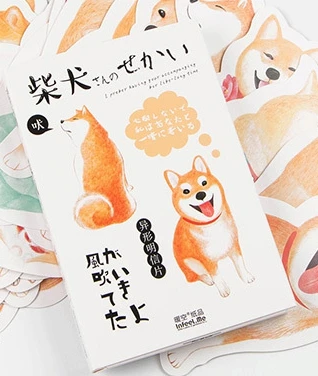 

Yellow dog paper postcard(1pack=30pieces)