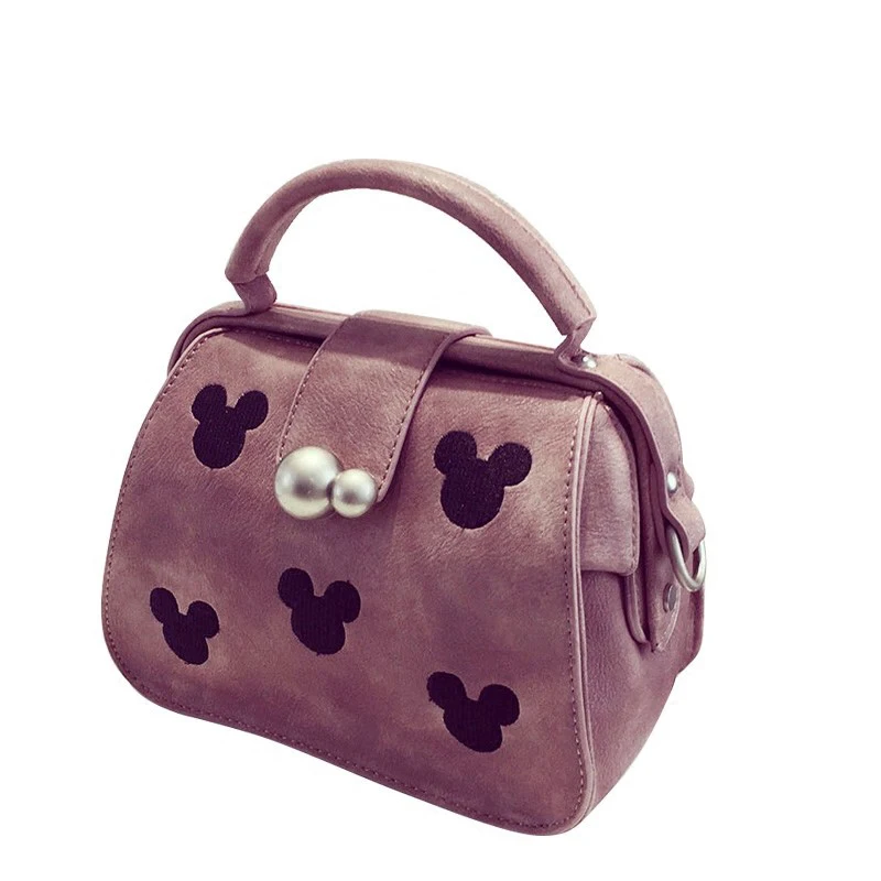 Vintage Shoulder Bag Cute Mickey Ladies Chic Doctor Bag Women Fashion Simple font b Handbag b