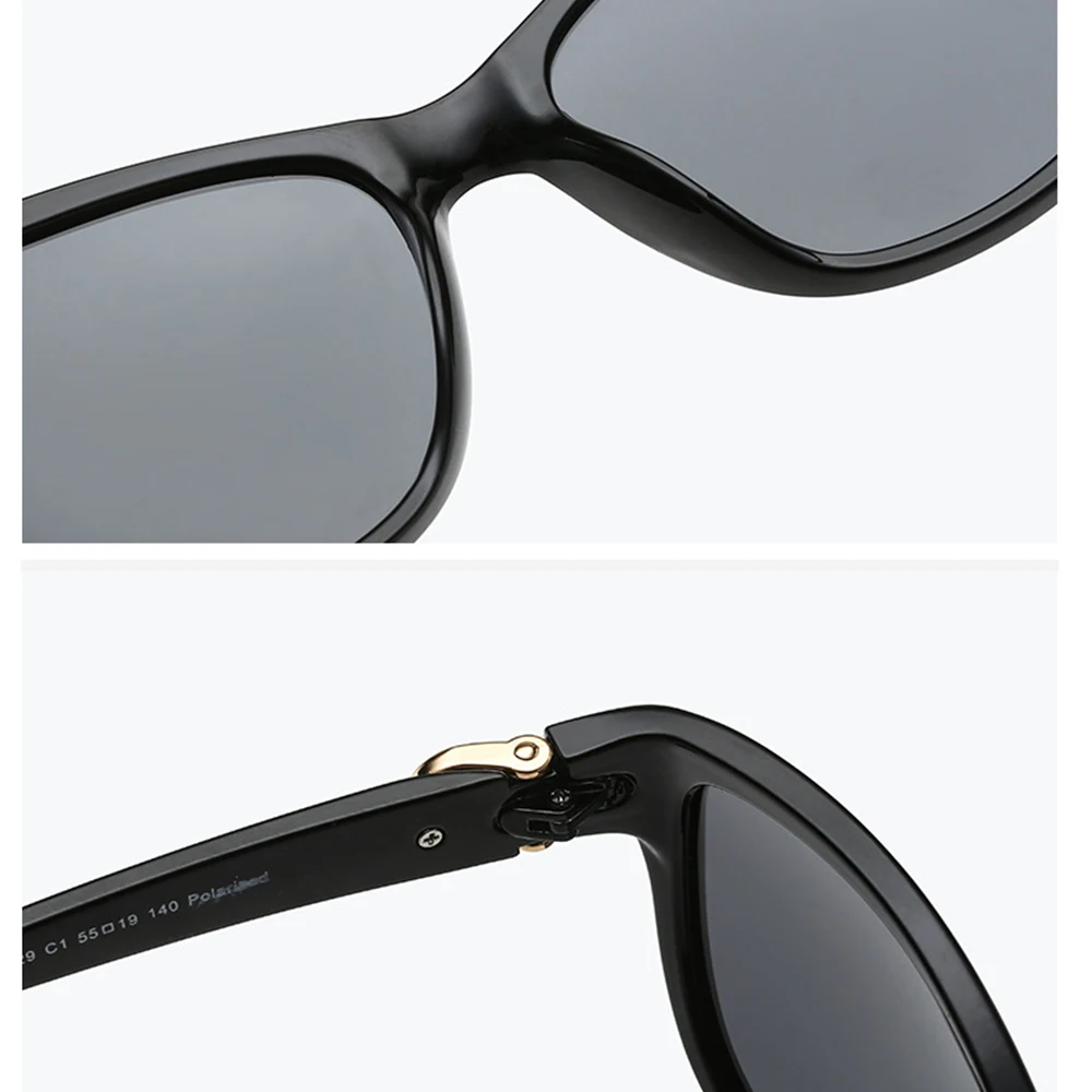 High-end Retro Lady Cats Eye Sun Glasses Polarized Mirror Sunglasses Myopia Minus Lens