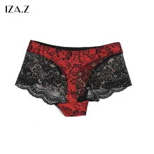 IZA Z 2018 Women Lace Panties Underwear Super Thin Transparent Sexy Triangular Trousers Female Summer Sexy