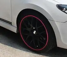 8 m pembe araba gobegi trim dekorasyon anti carpisma serit jant koruyucu halka tekerlek lastik styling etiketler aliexpress