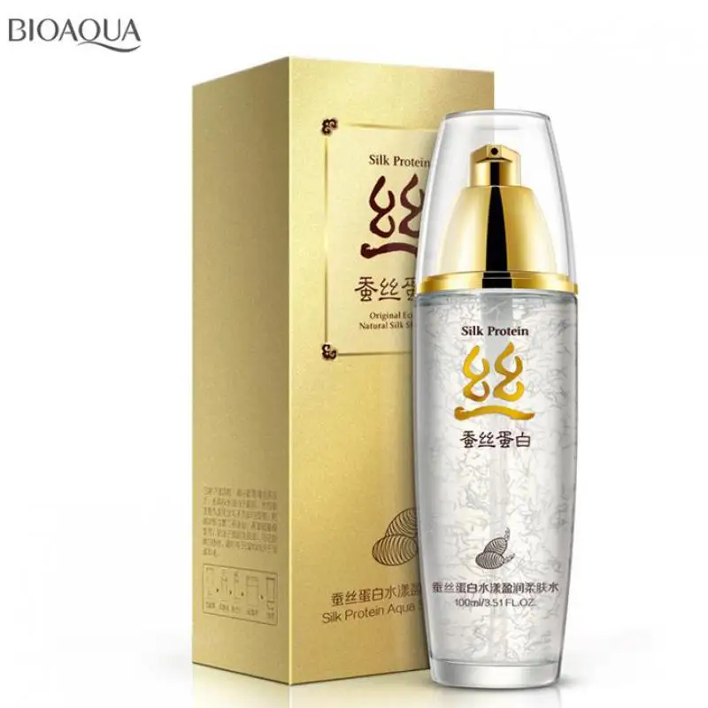 

This Wonder Face Lotion Silk Protein Essence Skin Toner Serum Soothe Moist Oil Control Pores Brighten Skin Care Bioaqua Make Up
