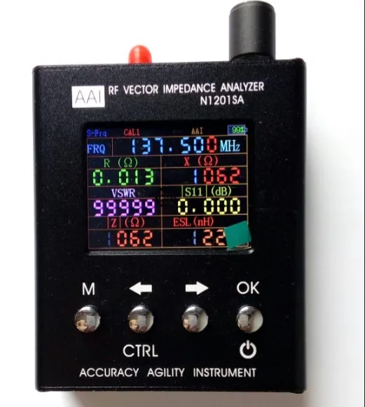 35MHZ-2.7GHz UV RF Vector Impedance ANT SWR Antenna Analyzer Meter Details about   N1201SA 