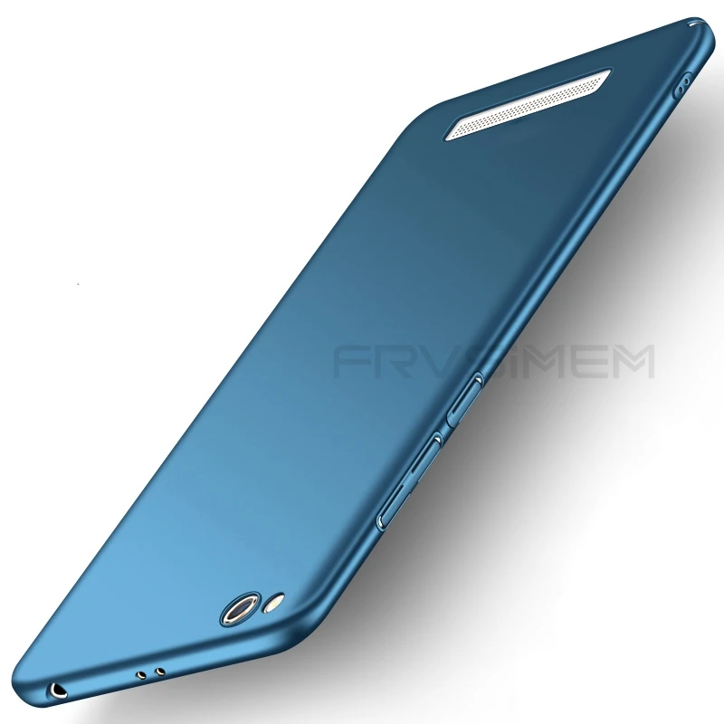 Frvsimem чехол тонкий для XiaoMi RedMi 5A 5 Plus, Note 5, 5A рro рrime, глобальная версия, высокое качество модные матовые ПК чехлы для телефонов - Цвет: Синий