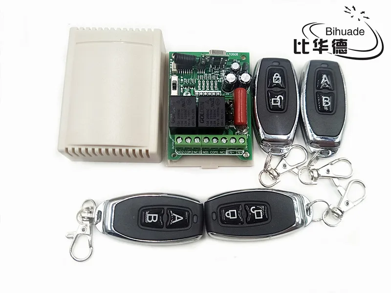 

315Mhz Universal Wireless Remote Control Switch AC 12v 220V 2CH Relay Receiver Module and 2pcs RF 315 Mhz Remote Controls