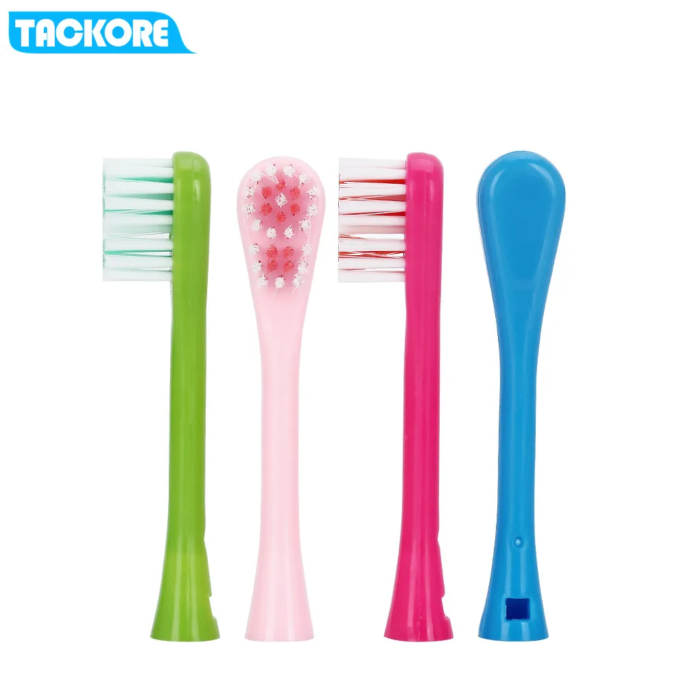 

Dedicated Electric Toothbrush Replaceable Brush Heads for Kids 4 PCS Children Brush Heads TackOre