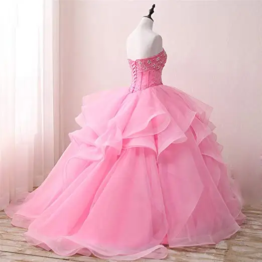 ANGELSBRIDEP High-Grade Sweet 16 quinceanera dresses Charming Tiered Tassel Vestido De 15 Anos Party Debutante Gowns Custom