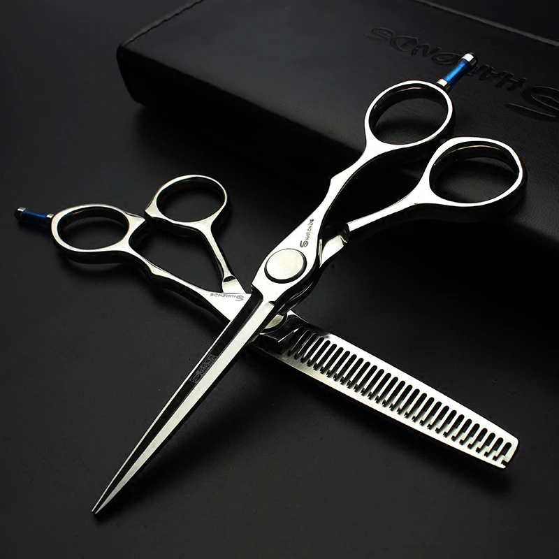 Professional 6 And 5.5inch 440c Steel Hairdressing Scissors Set