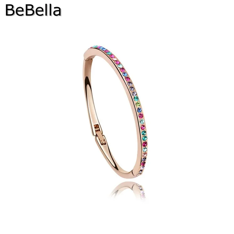 BeBella 1800050 Кристалл Тонкий браслет Сделано с чешскими кристаллами для женщин девочек Рождественский подарок
