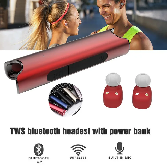 Мини bluetooth гарнитура TWS S2 стерео музыкальные наушники Встроенный микрофон