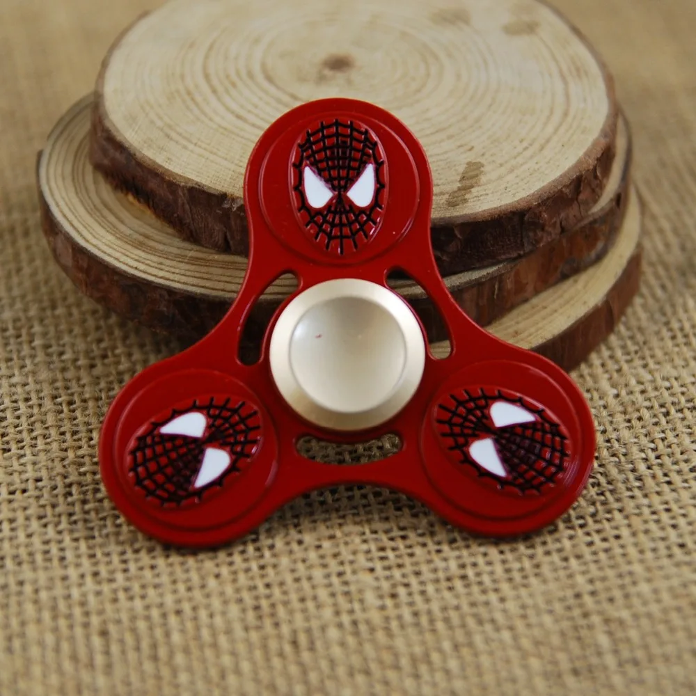 Spiderman Finger Spinner фиджет-Спиннер вертушка Спиннер ручной Спиннер для аутизма/СДВГ для избавления от стресса и тревожности фокус игрушки подарок