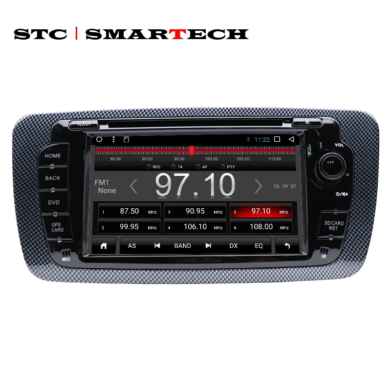 Clearance SMARTECH 2 Din Android 8.1 Seat ibiza Car Radio DVD Player GPS Navigation for ibiza with CAN-BUS Decoder Support OBD TPMS DVRs 2