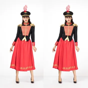 

The Nutcracker and The Four Realms Clara Cosplay Costume fashion ladies princess dress Clara officer uniforms Jackets Cosplay