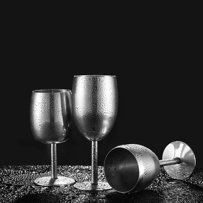 Набор Винных Бокалов 2 премиум класса 18/8 нержавеющая сталь красный стебель бокал для вина бренди шампанского бокал металлический бар аксессуары