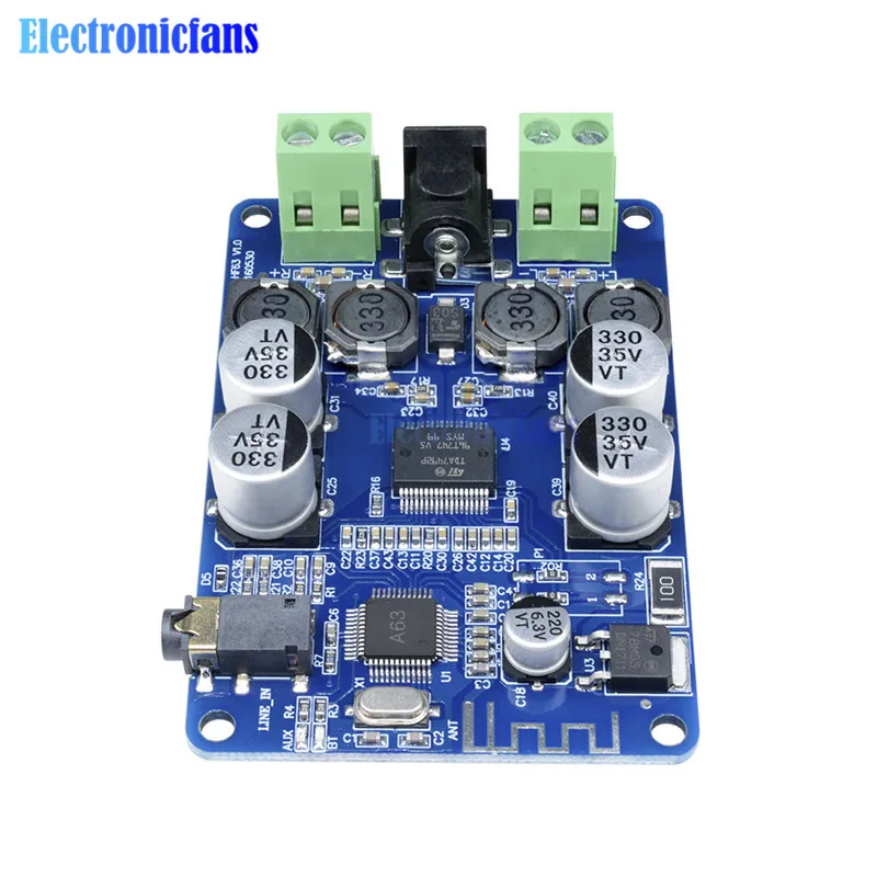TDA7492P Bluetooth V2.1 Плата усилителя аудиоприемника с модулем AUX интерфейсом 2*25 Вт|amplifier