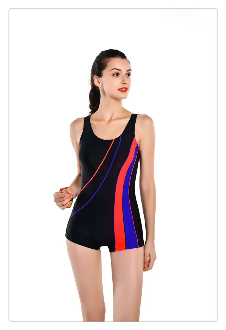 boyleg one piece swimsuit plus size