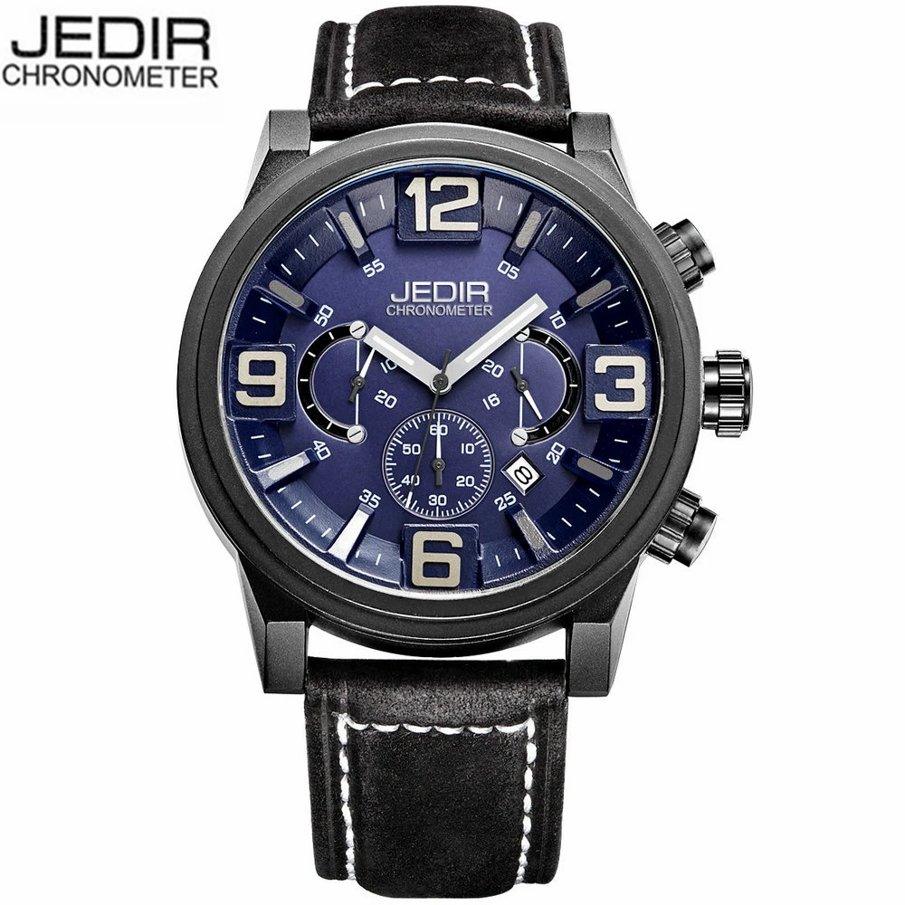 JEDIR Watch Top Brand Man Watches with Chronograph Sport Waterproof Clock Man Watches Military Luxury Men's Watch Analog Quartz JEDIR Watch Top Brand Man Watches with Chronograph Sport Waterproof Clock Man Watches Military Luxury Men's Watch Analog Quartz