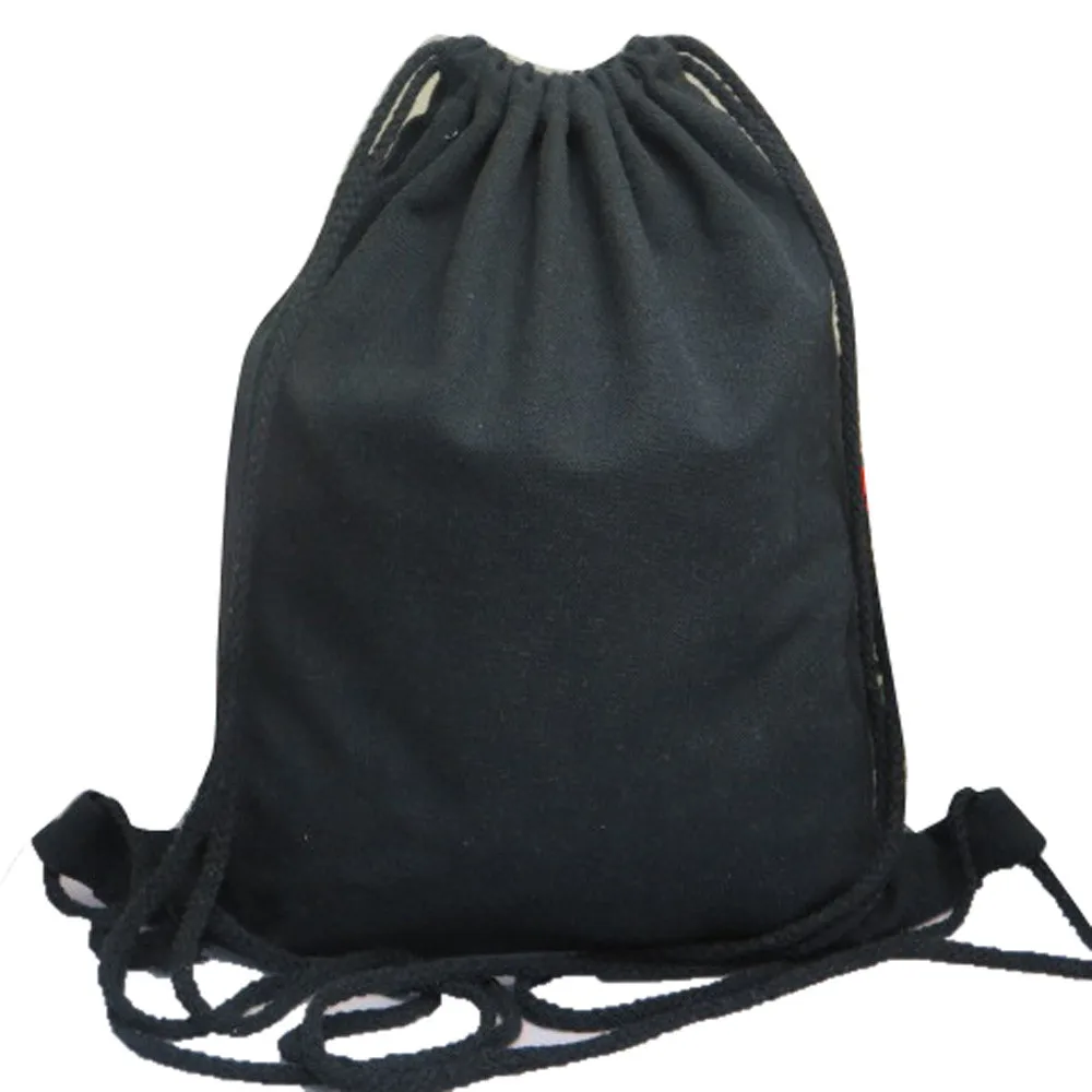 

Simple Unisex Backpacks Solid Canvas Bags Drawstring Backpack School Bags For Teenagers Backpack Casual Travel Bag Mochila