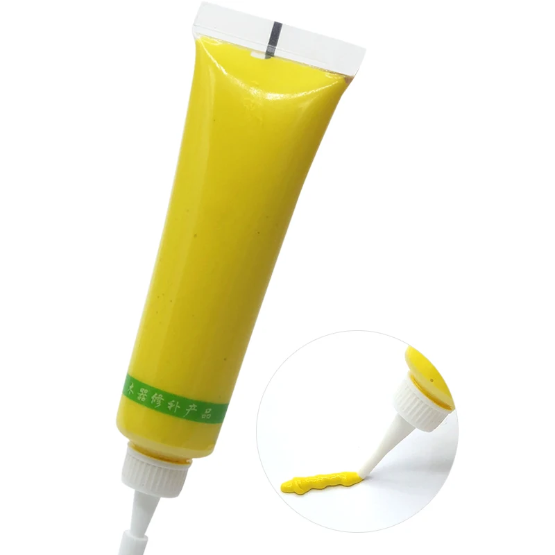 Yellow Furniture Scratch Fast Remover Solid Wood Refinishing Paste Repair Paint Floor Colors 18G Pen huismerk kopen in de aanbieding Yellow Furniture Scratch Fast Remover Solid Wood Refinishing Paste Repair Paint Floor Colors 18G Pen huismerk kopen in de aanbieding