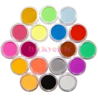 18 Colors/set Acrylic Powder Dust UV Design 3D Tips Decoration Manicure Nail Art Dectoration DIY Nail Powder Tools Crystal Powd 1