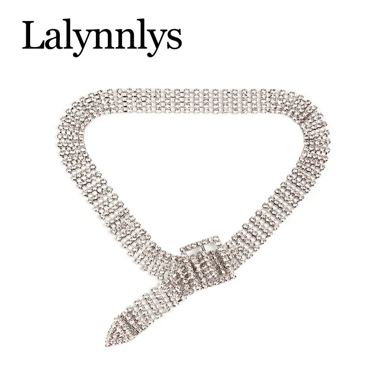 Lalynnlys Новое модное Колье со стразами, ожерелье для женщин, вечерние, Свадебные колье, Женские Ювелирные изделия, аксессуары