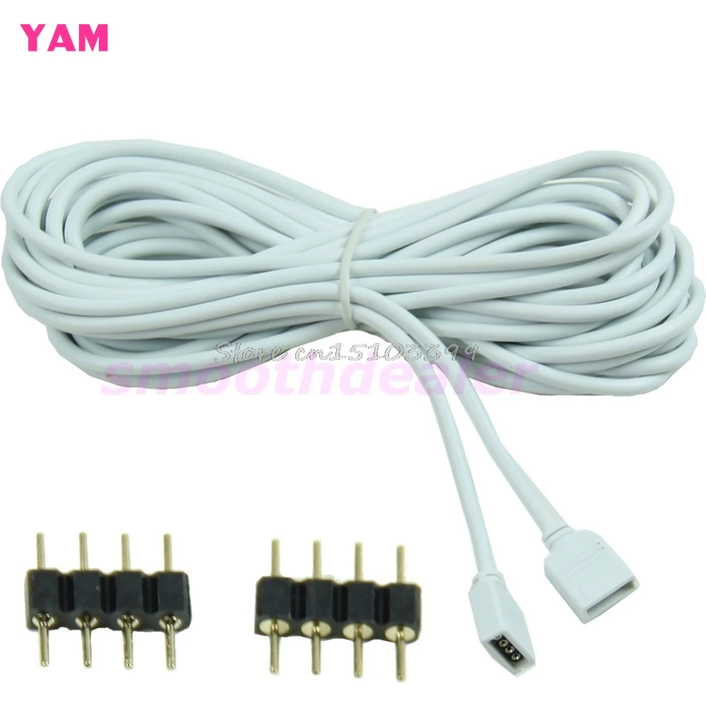 

5M 4 Pin Extension Connection Cable Wire For SMD 5050 3528 RGB LED Strip Light -Y121 Best Quality